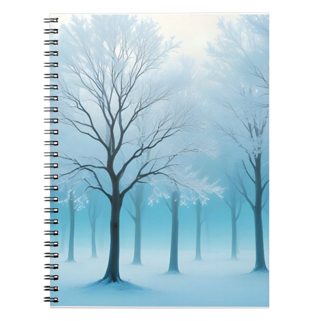 Carnet Paysage Abstrait Arrière - plan de la nature hiver (Devant)