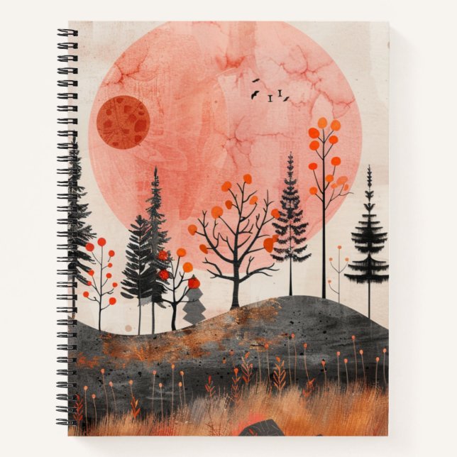 Carnet Paysage Abstrait de Boho (13) (Devant)
