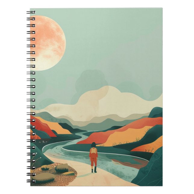 Carnet Paysage Abstrait de Boho (14) (Devant)