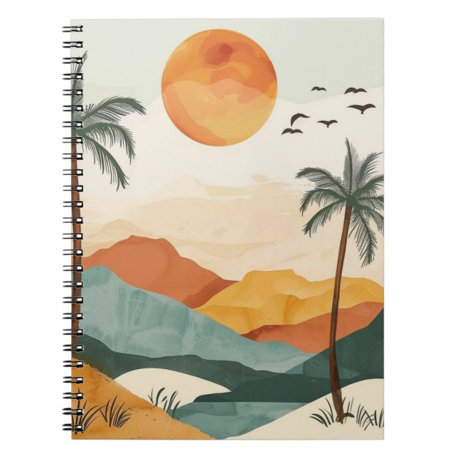 Carnet Paysage Abstrait de Boho (16) (Devant)