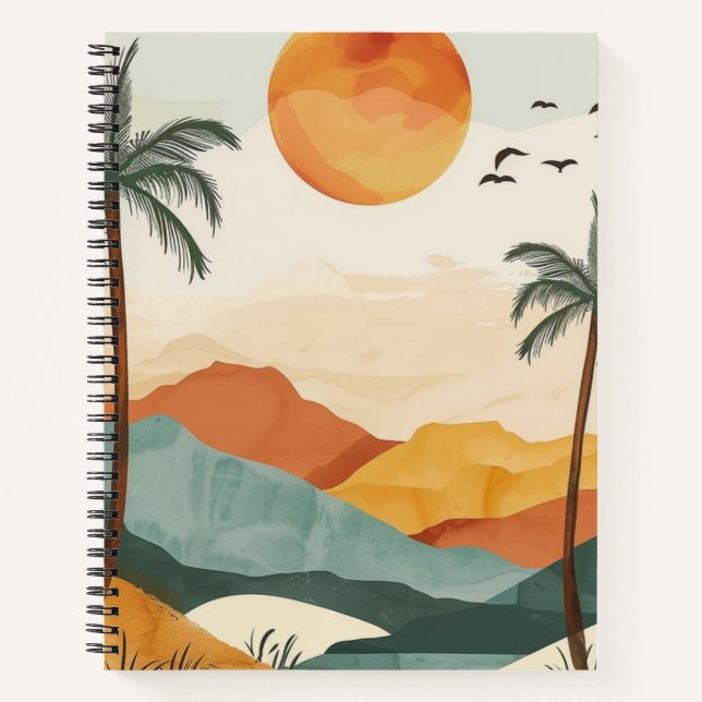 Carnet Paysage Abstrait de Boho (16) (Devant)