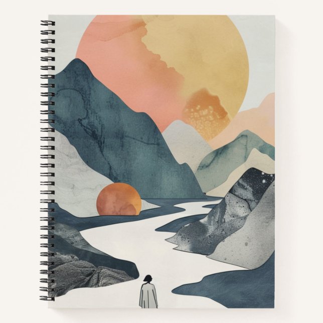 Carnet Paysage Abstrait de Boho (2) (Devant)