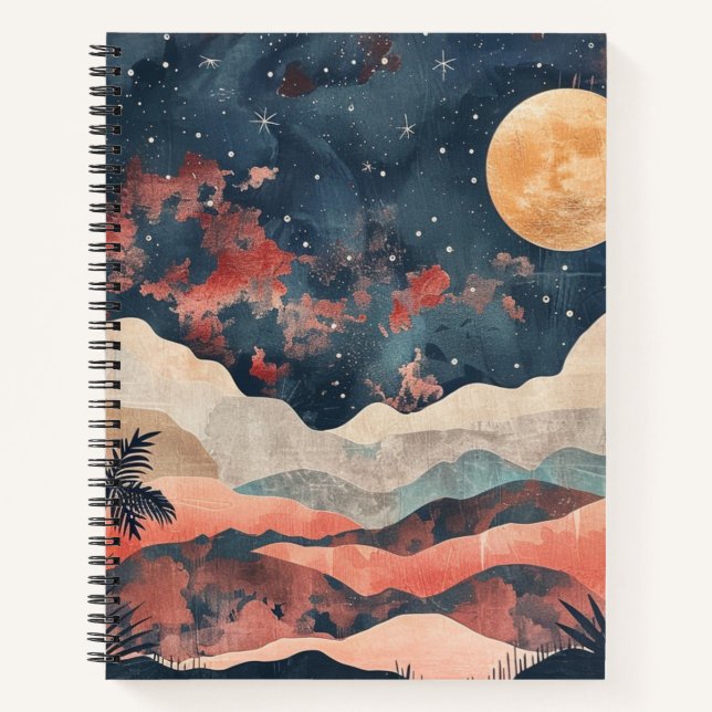 Carnet Paysage Abstrait de Boho (24) (Devant)