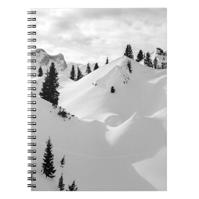Carnet Paysage alpin : Snowy Fir Trees (Devant)