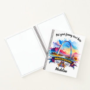 Carnet Paysage animé du Kansas avec des tournesols au cou