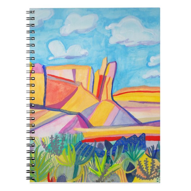 Carnet Paysage aquarelle de Kitchen Mesa coloré (Devant)