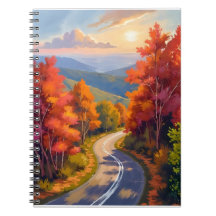 Paysage aquarelle du feuillage d'automne du Vermon