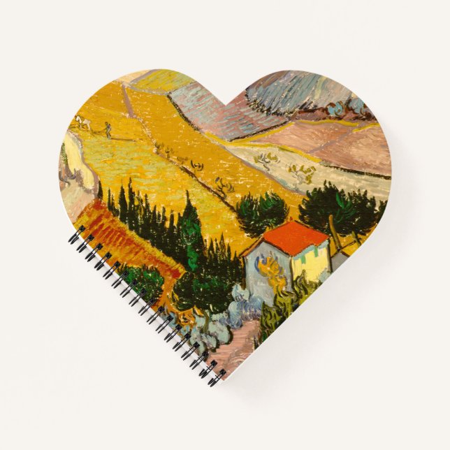 Carnet Paysage avec Maison et PloughmaVincent van Gogh (Devant)