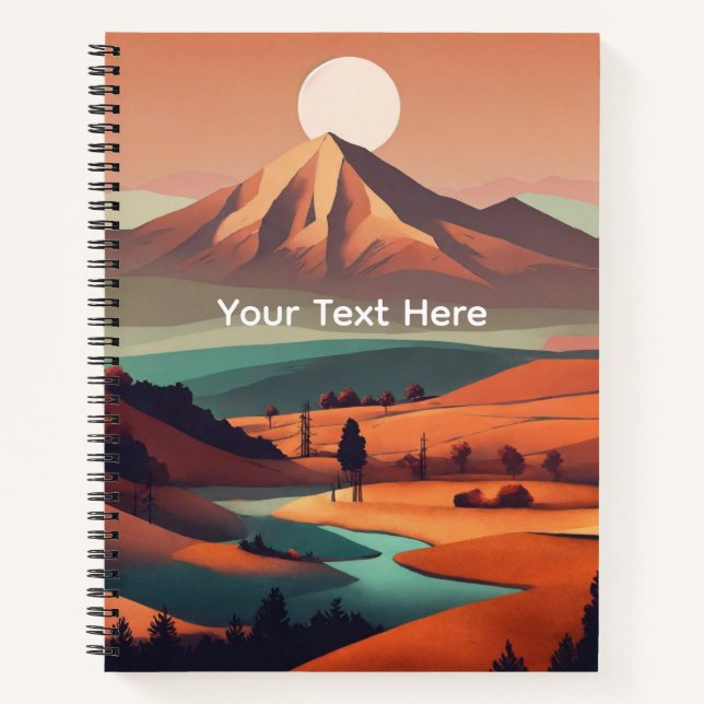 Carnet paysage boho (Devant)