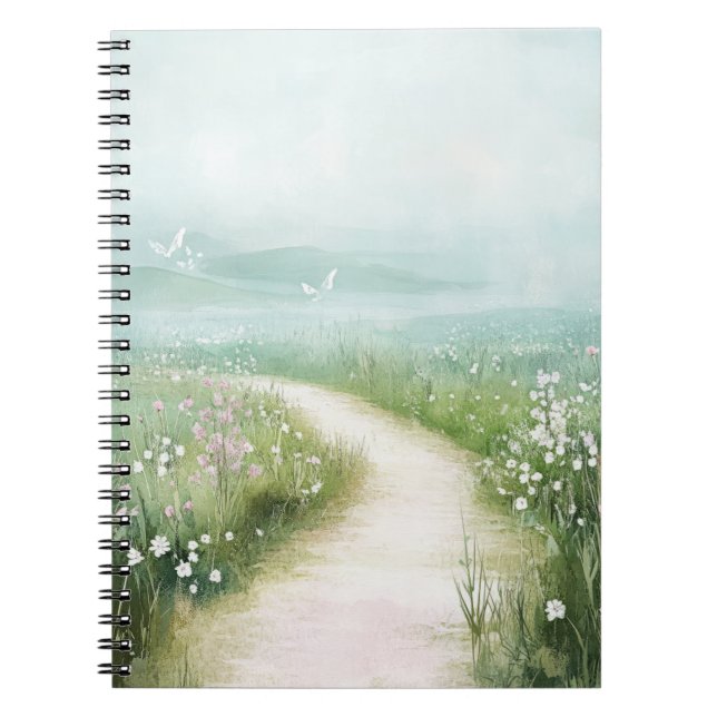 Carnet Paysage de chemin forestier brumeux (3) (Devant)