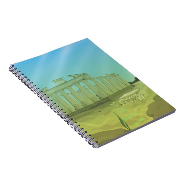 Carnet paysage de dessin animé d'Atlantas (Côté Droit)