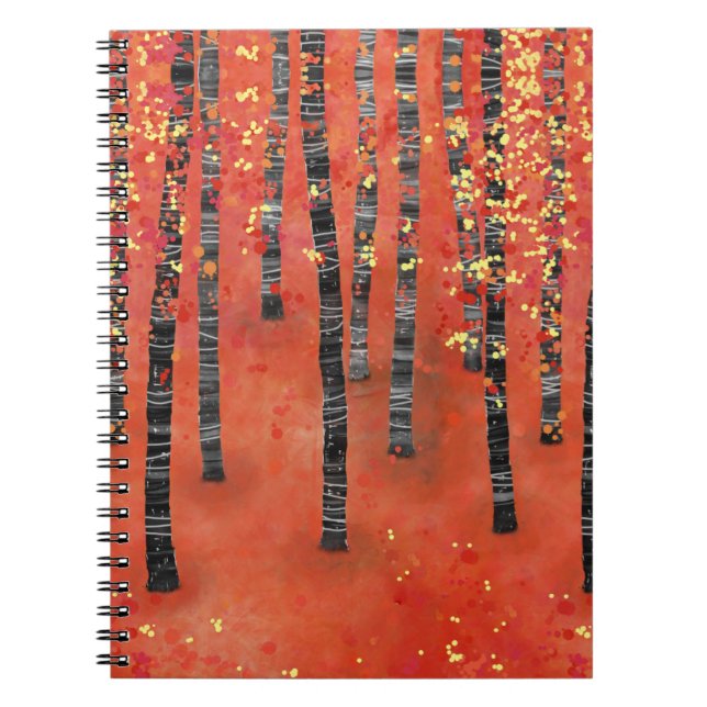 Carnet Paysage de la forêt de Birch Tree (Devant)