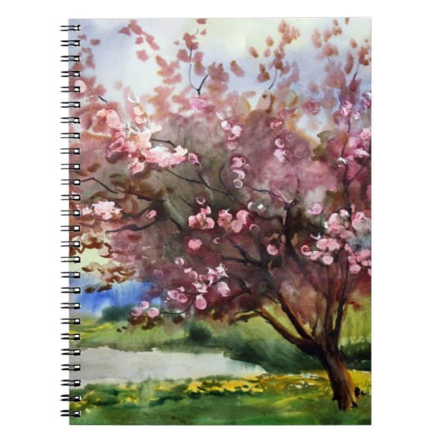 Carnet Paysage de peinture d'aquarelle (Devant)