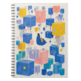 Carnet Paysage de rêve surréaliste créatif aquarelle flot