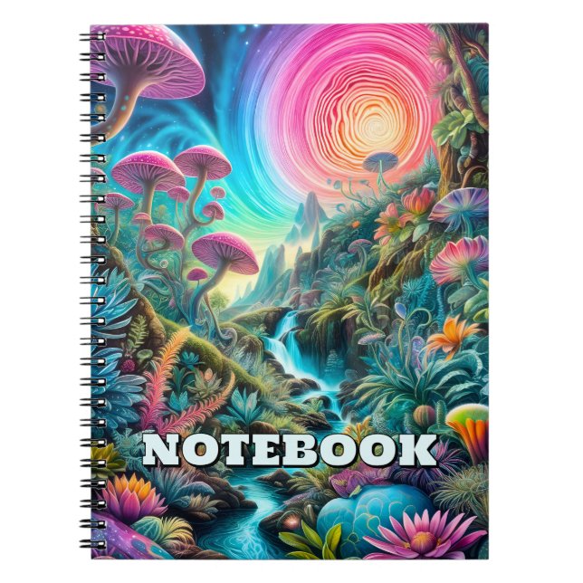 Carnet Paysage de rêves psychédéliques enchantés (Devant)