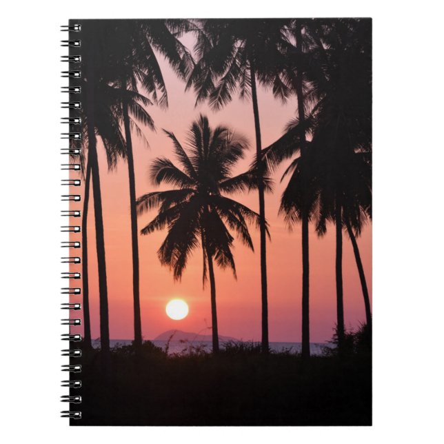 Carnet Paysage des palmiers à coco (Devant)