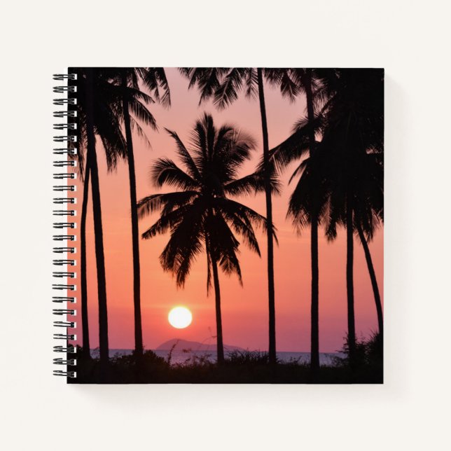 Carnet Paysage des palmiers à coco (Devant)