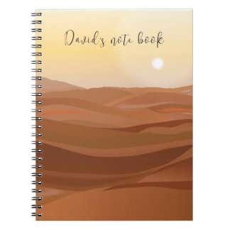 Carnet Paysage du désert