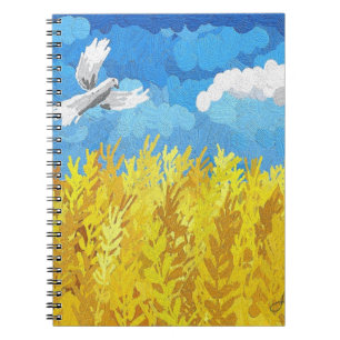 Carnet Paysage du drapeau ukrainien