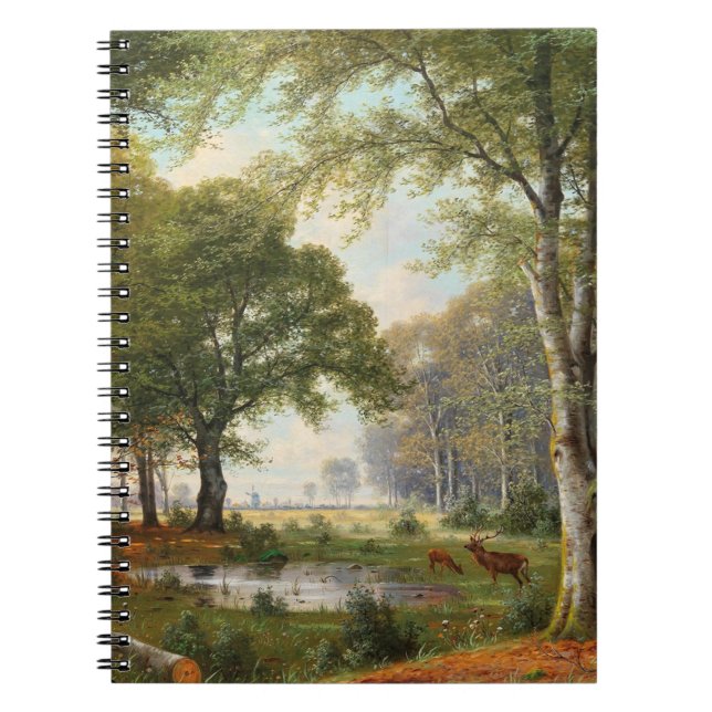 Carnet Paysage forestier du soir (Devant)