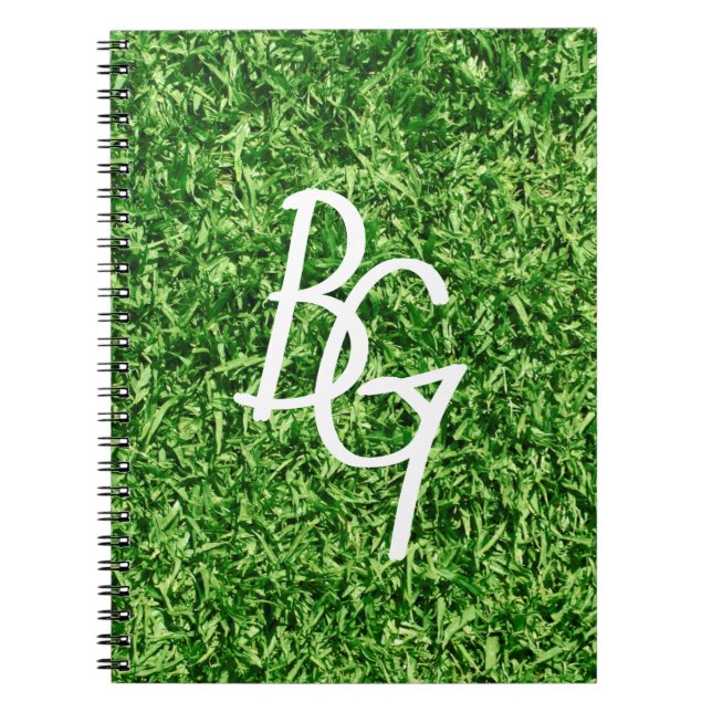 Carnet Paysage Gardner Green Grass Initiales (Devant)