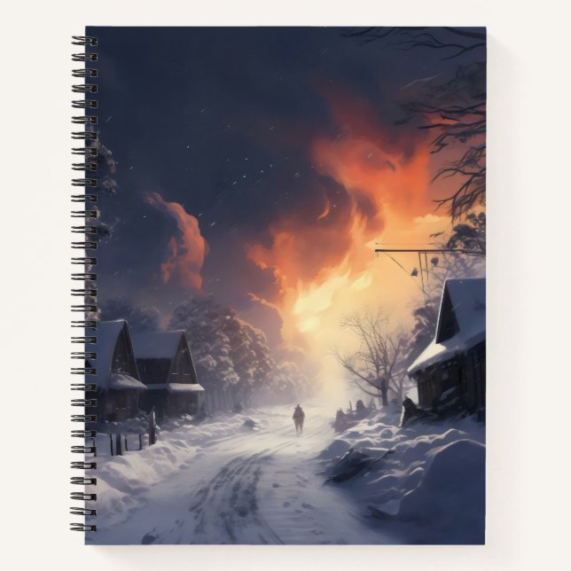 Carnet Paysage hivernal Imaginaire (Devant)