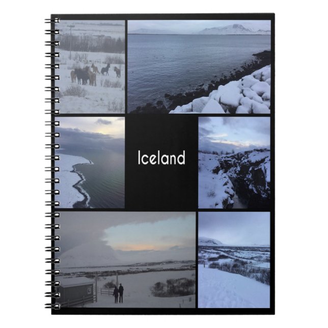 Carnet Paysage hivernal islandais (Devant)