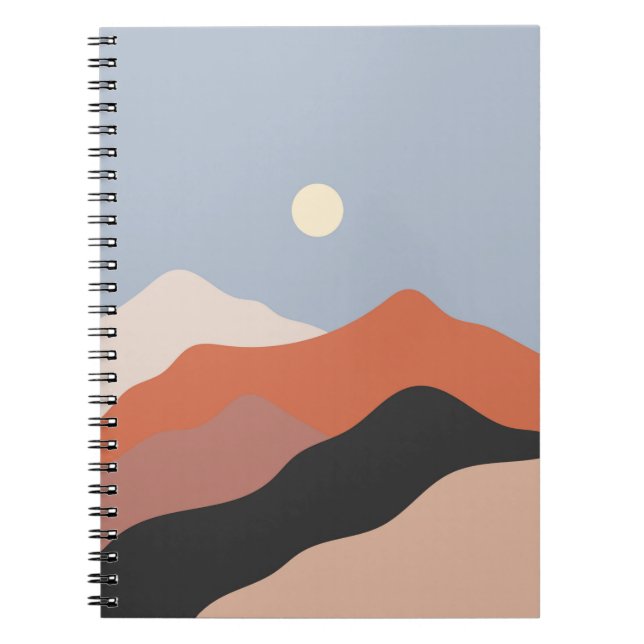 Carnet Paysage illustrations du milieu du siècle, plan mi (Devant)