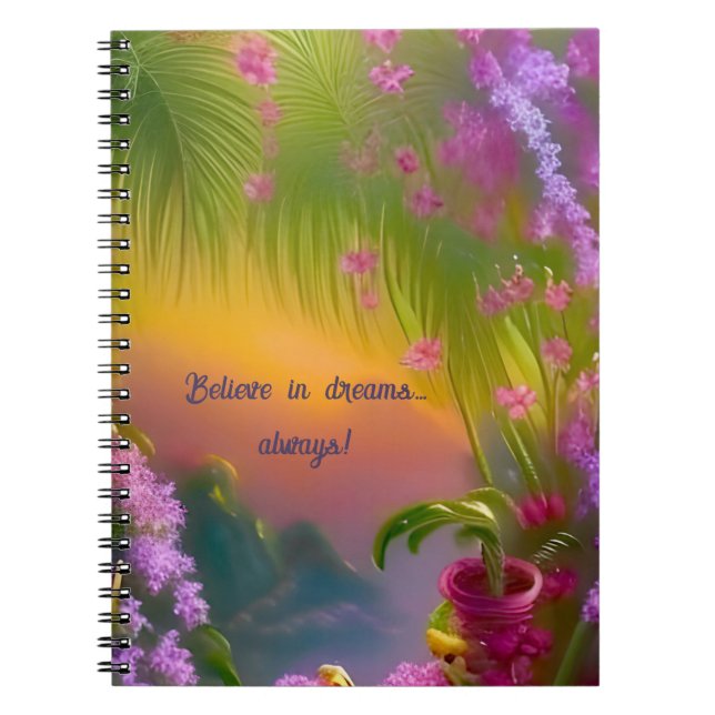 Carnet Paysage Imaginaire, tropical et onirique (Devant)
