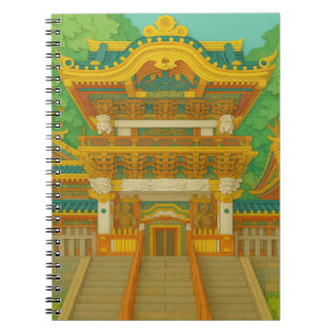 Carnet Paysage JAPONAIS   Porte Yomeimon   Découpage du p