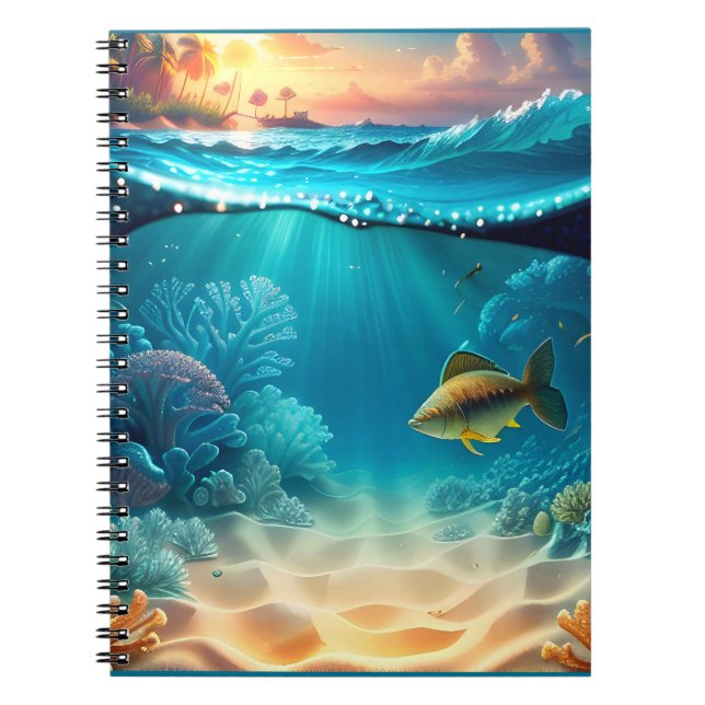Carnet Paysage sous-marin tropical (Devant)