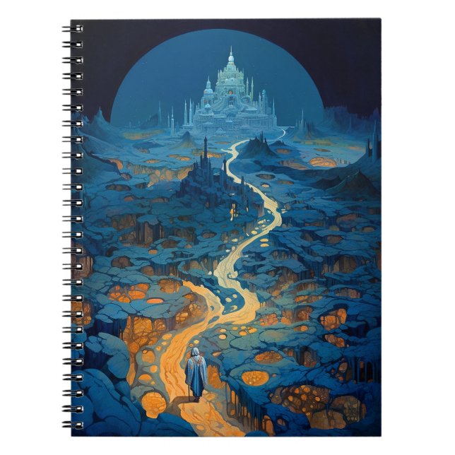 Carnet Paysage surréaliste Château Imaginaire Art (Devant)