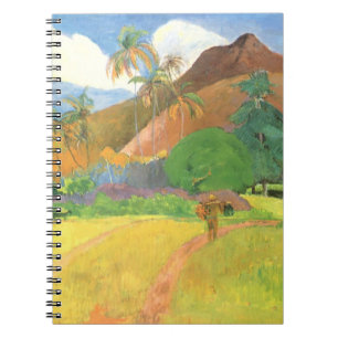 Carnet Paysage Tahitien, Montagnes de Tahiti, Paul Gaugui