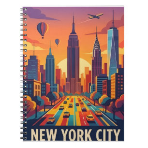 Carnet Paysage urbain minimaliste de New York, Affiche de