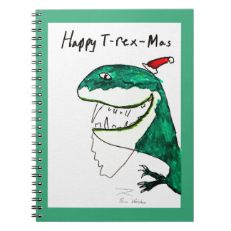 Carnet PC portable de Noël T-Rex-Mas
