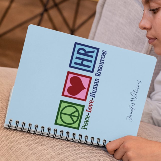 Carnet Peace Love Human Resources (Créateur téléchargé)