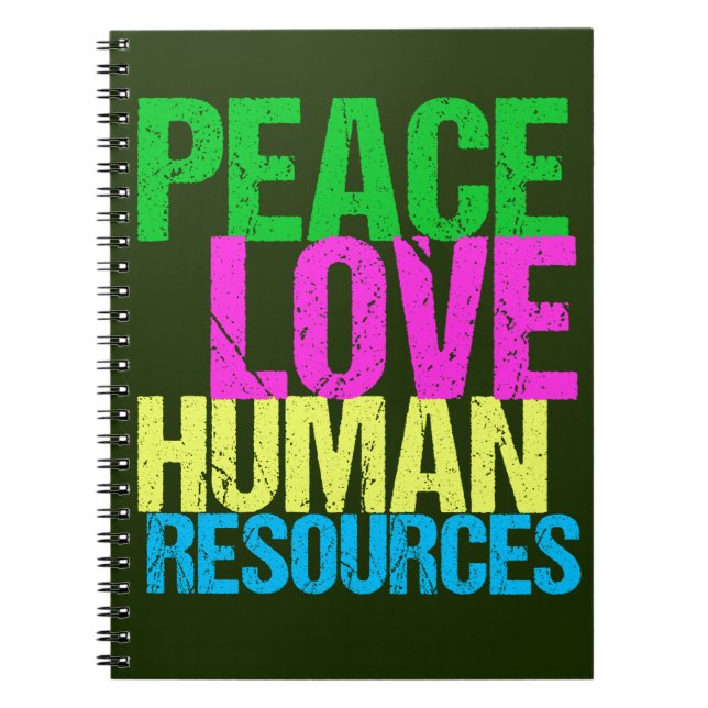 Carnet Peace Love Ressources humaines (Devant)