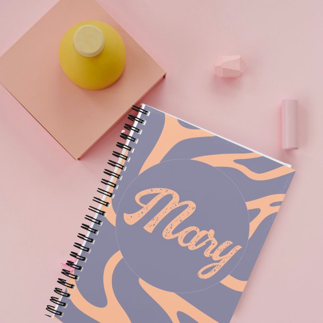 Carnet Peach Fuzz Elégance : Fête des Mères personnalisée (Peach Fuzz Elegance: Personalized Mother's Day Notebook)