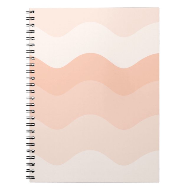 Carnet Peach wavy Spiral Photo Notebook (Devant)