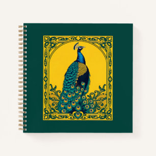 Carnet Peacock Art Nouveau