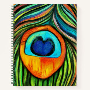 Carnet Peacock Colorful Peacock Firebird Peather Peather