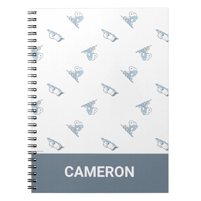 Carnet Peanuts | motif Snoopy l'heure de la sieste (Devant)