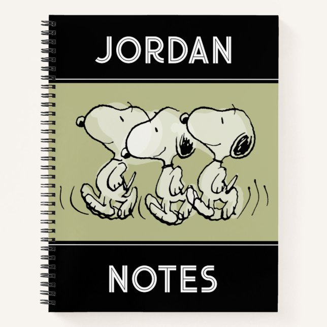 Carnet Peanuts | Snoopy Marche Fier (Devant)