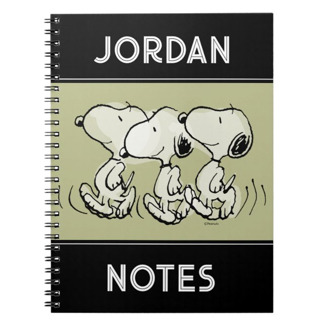 Carnet Peanuts | Snoopy marche tête haute (Devant)