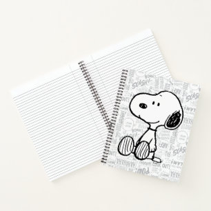 Carnet PEANUTS   Snoopy on Black White Comics