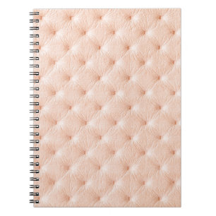 Carnet Pearl beige cuir texture