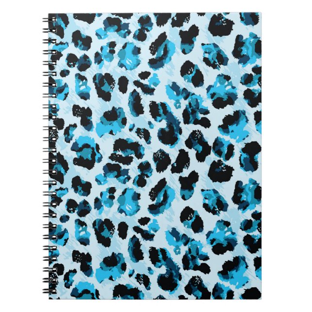 Carnet Peau de Cheetah léopard : Aquarelle teinture Vinta (Devant)