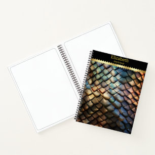 Carnet Peau de serpent venimeux vibrant et texturé