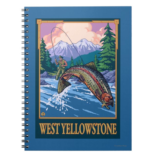 Carnet Pêche à la mouche - West Yellowstone (Devant)