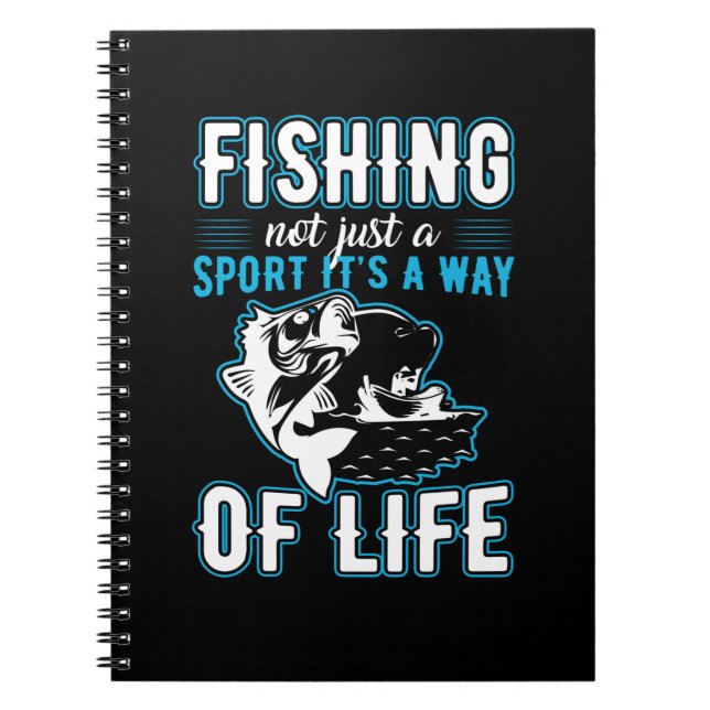 Carnet Pêche C'Est Un Mode De Vie (Devant)